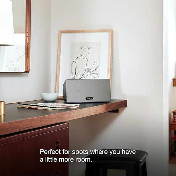 Sonos Play:3 - Mid-Sized Wireless Smart Home Speaker for Streaming Music, Amazon Certified and Works with Alexa. (Black)