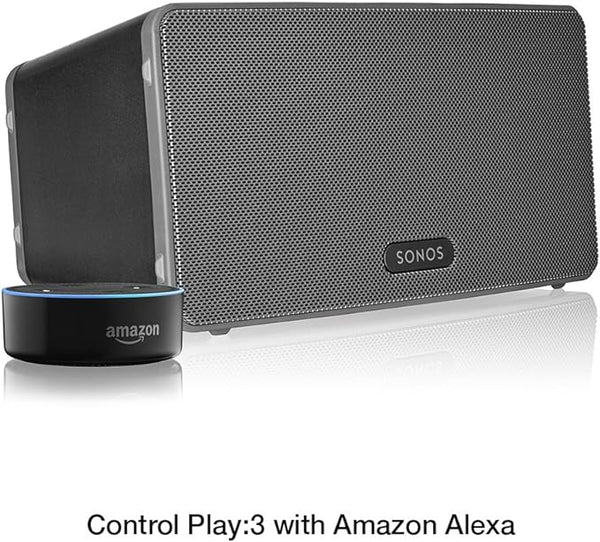 Sonos Play:3 - Mid-Sized Wireless Smart Home Speaker for Streaming Music, Amazon Certified and Works with Alexa. (Black)