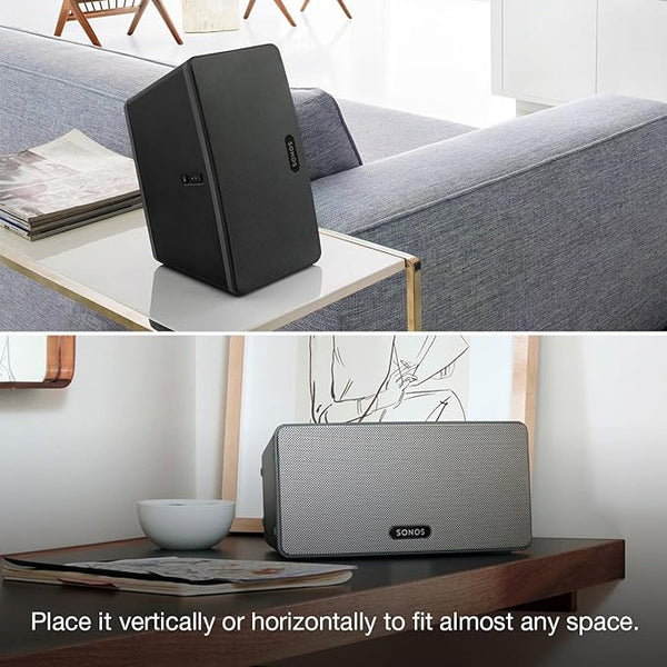 Sonos Play:3 - Mid-Sized Wireless Smart Home Speaker for Streaming Music, Amazon Certified and Works with Alexa. (Black)