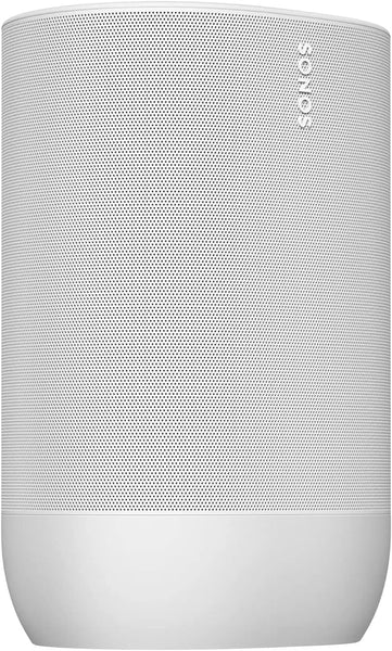 Sonos Move - Battery-Powered Smart Speaker, Wi-Fi and Bluetooth with Alexa Built-in - Lunar White