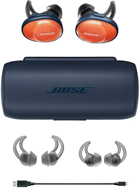 Bose SoundSport Free, True Wireless Earbuds, (Sweatproof Bluetooth Headphones for Workouts and Sports), Bright Orange