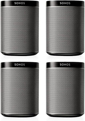 Sonos Play:1 Multi-Room Digital Music System Bundle (4 - Play:1 Speakers) - Black