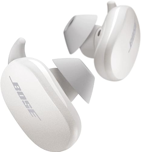 Bose QuietComfort Noise Cancelling Earbuds – True Wireless Earphones with Voice Control, White