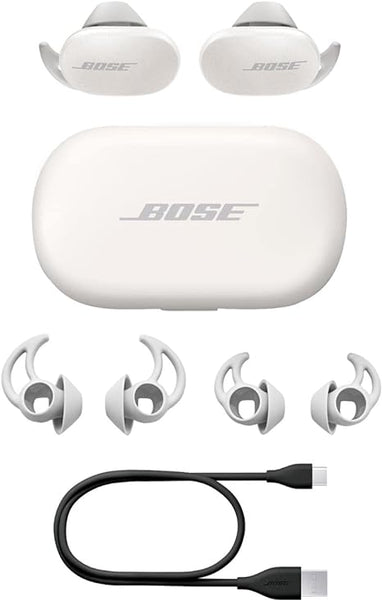 Bose QuietComfort Noise Cancelling Earbuds – True Wireless Earphones with Voice Control, White