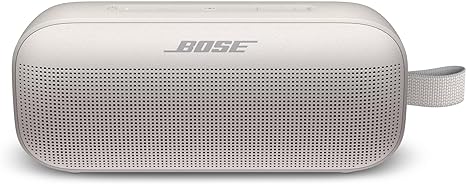 Bose SoundLink Flex Bluetooth Speaker, Portable Speaker with Microphone, Wireless Waterproof Speaker for Travel, Outdoor and Pool Use, White