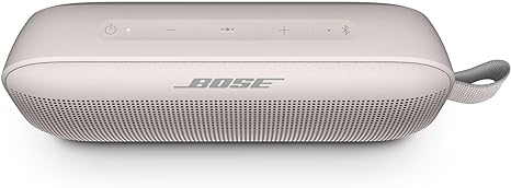 Bose SoundLink Flex Bluetooth Speaker, Portable Speaker with Microphone, Wireless Waterproof Speaker for Travel, Outdoor and Pool Use, White