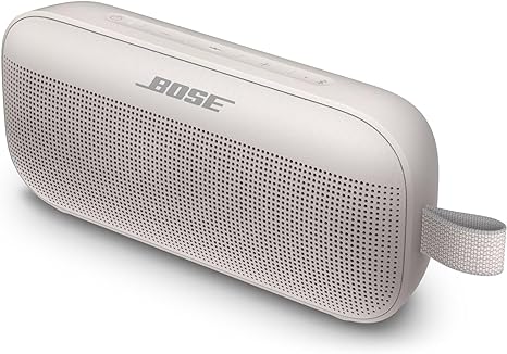 Bose SoundLink Flex Bluetooth Speaker, Portable Speaker with Microphone, Wireless Waterproof Speaker for Travel, Outdoor and Pool Use, White