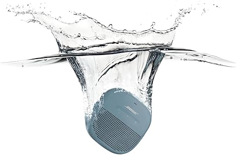 Bose SoundLink Micro Bluetooth Speaker: Small Portable Waterproof Speaker with Microphone, Stone Blue