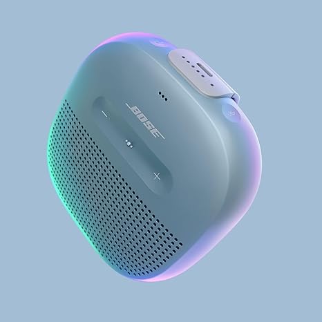 Bose SoundLink Micro Bluetooth Speaker: Small Portable Waterproof Speaker with Microphone, Stone Blue