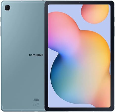 SAMSUNG Galaxy Tab S6 Lite 10.4" 64GB/128GB Android Tablet, LCD Screen, S Pen Included, Slim Metal Design, AKG Dual Speakers, 8MP Rear Camera, Long Lasting Battery, US Version, 2022, Angora Blue