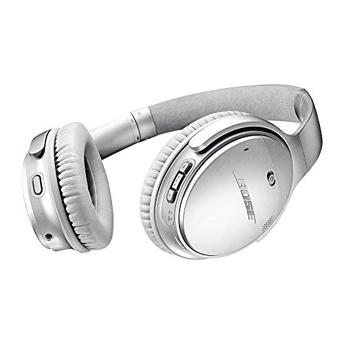 Bose QuietComfort 35 II Wireless Bluetooth Headphones, Noise-Cancelling, with Alexa Voice Control -Silver